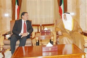 الشيخ علي الجراح مستقبلا سفير بنغلاديش﻿