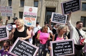 متظاهرون منددون بمؤتمر منظمة ايباك اليهودية في واشنطن	افپ
﻿