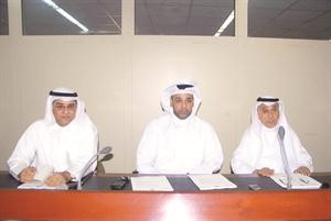 عبدالله القندي ومحمد الصايغ خلال عمومية الاخلاص الدولية محمد ماهر
