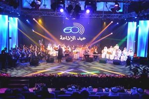 فرقة التلفزيون بقيادة المايسترو احمد الحمدان اثناء الحفل	 متين غوزال﻿