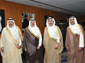 السفير الشيخ حمد جابر العلي خلال لقائه الامير متعب بن عبدالله بن عبدالعزيز﻿