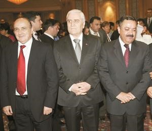 سفراء الاردن وسورية والمغرب خلال الحفل
