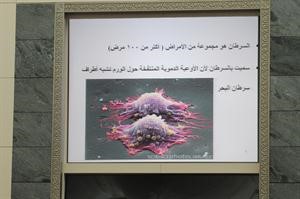 لوحة تعرف بمرض السرطان