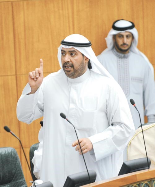 الشيخ احمد الفهد سلم المجلس مبررات طلبه احالة الاستجواب الى التشريعية