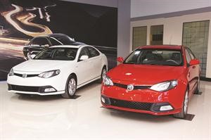 سيارات MG6 في معرض عادل الغانم للسيارات
