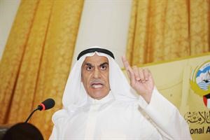 احمد السعدون متحدثا في المجلس امس 	متين غوزال﻿