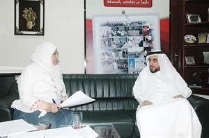 خالد الهندي متحدثا للزميلة ليلي الشافعي					محمد ماهر﻿