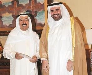 صاحب السمو خلال لقائه الشيخ مشعل عبدالله الجابر﻿