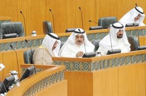 الشيخ جابر المبارك وخلف دميثير ودمحمد العفاسي﻿