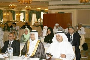 ديوسف النصف خلال حضوره ورشة العمل﻿