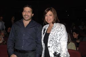 الفنانة منال سلامة مع الفنان ياسر فرج﻿