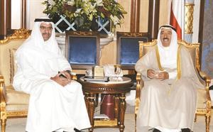 صاحب السمو الامير الشيخ صباح الاحمد خلال لقائه مروان بودي
