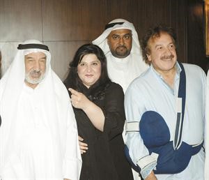 الفيلكاوي ومنصور ومحمد المنصور والمحامية نجلاء النقي في الحفل﻿
