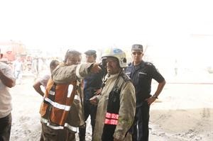 العميد يوسف الانصاري والعقيد جمال البليهيص والمقدم خليل امير في موقع الحادث ﻿