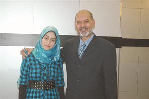 ريهام محمد عبدالعليم مع والدها﻿