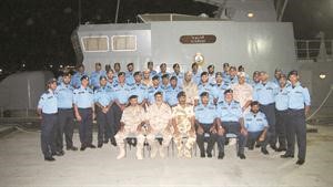 المشاركون في قوة الواجب البحرية الكويتية في البحرين﻿