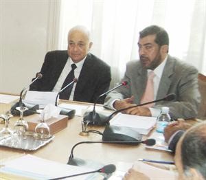 الدقباسي خلال اجتماعه مع د نبيل العربي	ناصر عبدالسيد﻿