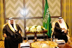 صاحب السمو الملكي الامير نايف بن عبدالعزيز وسمو الشيخ ناصر المحمد