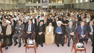 جانب من حضور حفل التابين في الذكرى السنوية الاولى لرحيل السيد محمد حسين فضل الله	محمود الطويل﻿