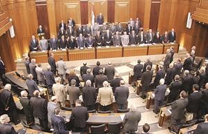 البرلمان اللبناني خلال اول جلسات مناقشة البيان الوزاري محمود الطويل