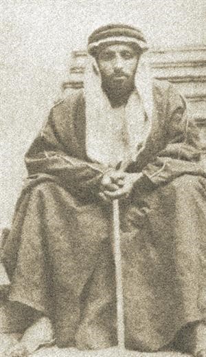 الريحاني بالزي البدوي
