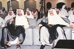 المغفور لهما باذن الله تعالى الشيخ سالم الصباح وشقيقه الشيخ علي الصباح﻿