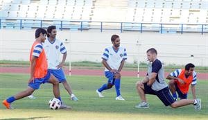 جانب من تدريب منتخبنا الوطني
