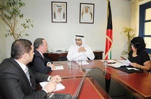 جانب من اجتماع اللجنة العلمية للمؤتمر برئاسة دثلايا الفوزان 