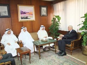 المستشار محمد الجندي خلال لقائه المستشار فيصل الصرعاوي﻿