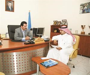 عميد شؤون الطلبة دعوض اخوارشيدة والزميل فهد الدوسري﻿