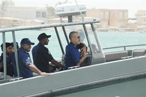 اللواء الشيخ محمد اليوسف والعقيد طلال المؤنس خلال الحملة﻿