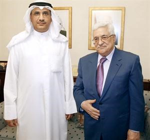 عباس مع مدير مكتب كونا في عمان نجم الراشد
