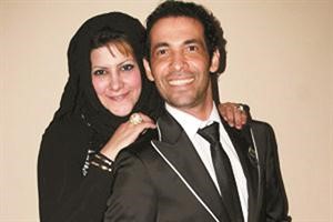 سعد الصغير مع زوجته﻿