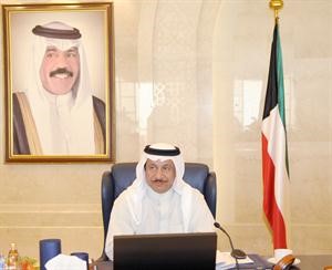 الشيخ جابر المبارك مترئسا جلسة المجلس﻿