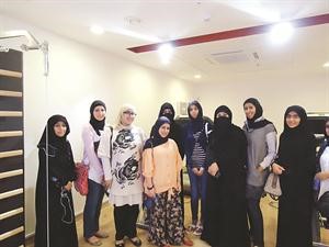 جانب من الجولة في مركز الجون الطبي