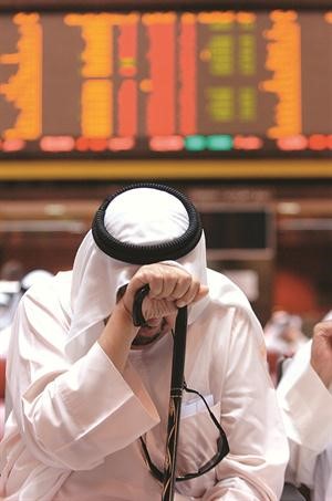 اثار التراجع الحاد للسوق واضحة على احد المتداولين