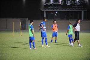 جانب من تدريب الازرق امس 