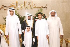 المعرس مع اخيه عباس وابناء اخيه عبدالله ومحمد وعلي﻿