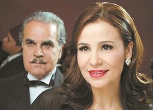 كارول سماحة ورفيق علي احمد في مسلسل الشحرورة﻿