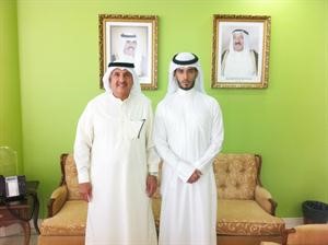 دخالد السعد خلال لقائه فهد العدواني