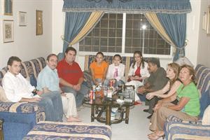 النجم دريد لحام مع عائلته