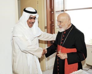 الكاردينال نصرالله صفير مرحبا بالزميل عدنان الراشد