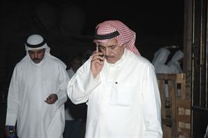 اللواء دليهي الهاجري في موقع الجريمة المروعة