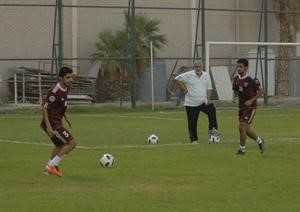لاعبو النصر في تدريب سابق