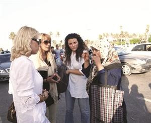 جميلات ايطاليا خلال زيارة ميدانية في طرابلس 	امبيسينت﻿