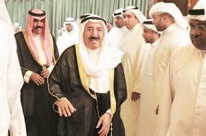 صاحب السمو الامير وسمو ولي العهد لدى وصولهما