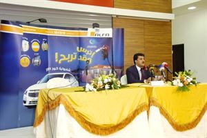 سالم الحساوي خلال المؤتمر الصحافي 	قاسم باشا﻿