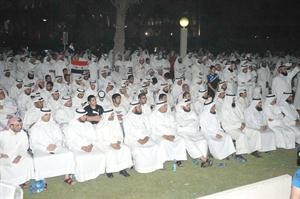 الحضور النيابي الشعبي اثناء الاعتصام سعود سالممحمد ماهر