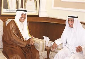 الشيخ فهد الجابر خلال اللقاء﻿