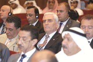 السفير السوري باسم عبدالمجيد متوسطا الحضور﻿